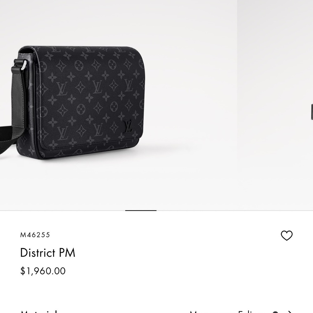 Louis Vuitton Monogram Black Messenger Bag